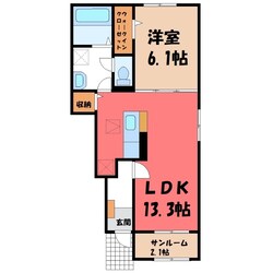 プランドール Eの物件間取画像